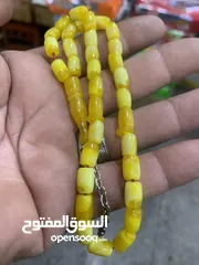  4 سبحه ناعمه 12 غرام  كهرمان