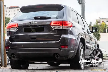  28 Jeep Grand Cherokee Limited 2014  Over land body kit   السيارة بحالة ممتازة جدا