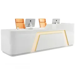  8 Reception Counter with LED lights High Quality office furniture  Reception Desk