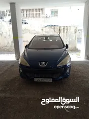  2 بيجو 308 موديل سنة 2008 بانوراما فرش جلد تحكم ستيرنج، شاشة حساس خلفي مرايا كهرباء 1.6 تيربو بنزين