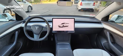  14 تسلا موديل 3 لونج رينج 2023 Tesla Model 3 long range  اوتوسكور B+ ممشى الف كيلو فقط