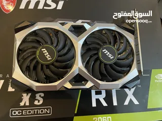  4 كرت شاشة RTX 2060 شبه جديد ومختوم