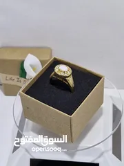  16 خواتم فضة 925 مع احجار كريمه مميزة
