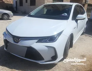  2 تويوتا كورولا 2021 هايبرد  للبيع مواصفات أوروبية سبعة جيد
