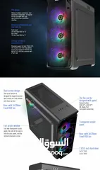  13 كيس جيمنغ  من جيماكس مضيئ رجب تصميم رهيب GAMEMAX Starlight BK Case Gaming