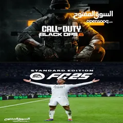  1 لعبه فيفا 25  FC 25 & بلاك اوبس 6  COD: Black OPS 6 (الوصف مهم)