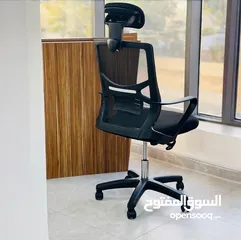  20 كرسي مكتب مريح، كرسي كمبيوتر شبكي بمسند ظهر مرتفع، ومسند رأس قابل للتعديل ومسند ذراع معدني، كراسي