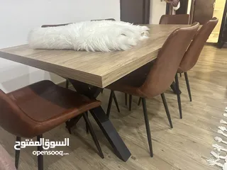  4 طاوله خشب البلوط