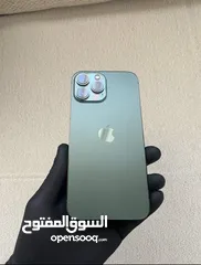 1 ايفون 13 pro max باللون المميز والنادر اللون الزيتي جهاز لا مفتوح ولا مصلح 256g البطاريه 87