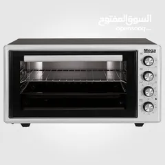  1 فرن كهربائي 70 لتر mega او يونيفيرسال قوة تسخين عالية 1800W  مؤقت ذاتي حتى 60 دقيقة مع جرس تنبيه