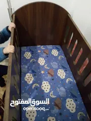  2 تختين اطفال لون بني