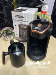  3 صباحك قهوة تركية على أصولها؟ مع ماكينة BRKNDA... فنجانك صار تحفة! تصميم أنيق