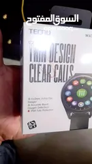  3 ساعتين Tecno watch 3 جديد بجلاتين