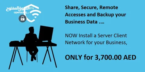  1 NOW Install a Server Client Network for your Business, Only for 3,700.00 AED