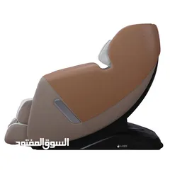  3 كرسي المساج آريس يو نوفا - لون بني/بيج مع 8 برامج المساج اوتوماتيكية لكامل الجسم