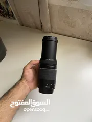  3 Canon lens zoom 75-300/ 4-5.6f Like a new  عدسة كانون زوم نادر استخدمها.