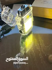  11 ولاعة بدون غاز قداحة مع كشاف ضوء تعمل بالشحن ضد الماء و الرياح ولاعه بلازما قداحه شحن كهرباء Usb