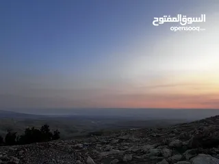  25 تملك الان فرصة العمر قطعة ارض من اراضي غرب عمان مطلة على فلسطين و الاغوار و البحر الميت و سد الكفرين