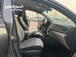  11 هيونداى أكسنت1600 سى سى موديــل 2018بدون حوادث خليجـــــــــى كشافات ضباب تكييــــف باورسنترلوك