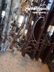  6 ثريات مستعمل بحاله ممتازه جدا