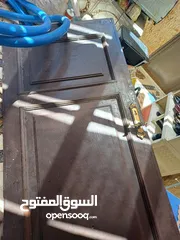  1 باب خشب مستعمل مترين في متر أبواب خارجيه