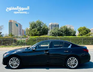  7 A Clean And Beautiful INFINITI Q50 2019 Black Gcc