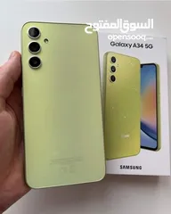  10 مستعمل اخو الجديد Samsung A34 5G رام 16 جيجا 128 هدية كفر ولزقة وشاحن متوفر توصيل