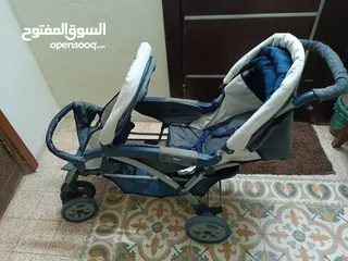  1 عرباية شارع اطفال توأم تشيكو تونز مستعملة للبيع