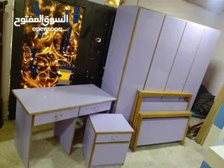  4 غرفة نوم شبابي خشب زان ولاتيه 18