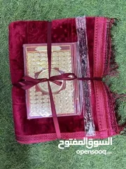  1 بمناسبة اقتراب الشهر الفضيل وفرنالكم كميات من بكج الصلاة الفخم (سجاده ومصحف ومسبحه)  متوفر جمله