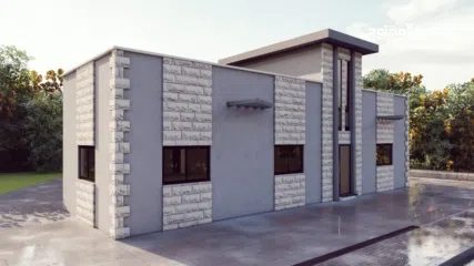  3 بيت متسقل على ارض ومسوره