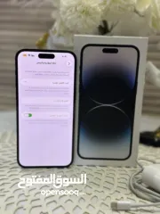  4 iPhone 14 Pro Max  256g بطارية 90  مش مفتوح ولا مصلح بسعر حرق 2300