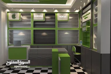  1 محل للبيع او الضمان بسعر مغري جدا ومجهز بديكور كامل