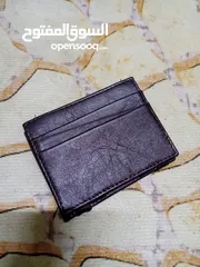  11 محفظة جلدية فاخرة وانيقة Massimo Dutti ماسيمو دوتي قابلة للطي لسحرية مصنوعة من الجلد الأصلي الطبيعي