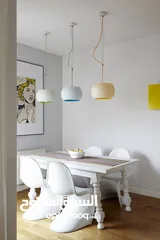  3 4 White Authentic Verner Panton (by Vitra) Chairs.