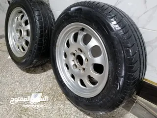  1 طقم جنط مع كوتش مقاس 15