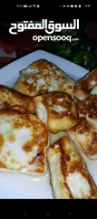  4 جبنة نابلسية بيضاء مغلية