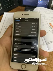  4 ايفون 8 ابيض و ساعه ابل اصليه الجيل 3