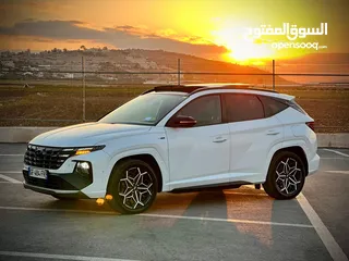  8 هونداي توسان N-Line Plug In  /2022  فل الفل فتحة سقف بانوراما  فل مسكر