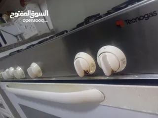  10 فرن غاز تكنو بحاله جيده شغال تماما