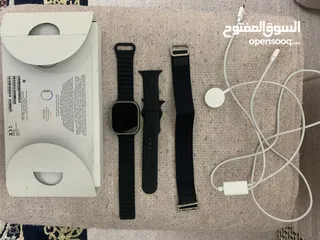  1 ساعة أبل الترا 1 (Apple Watch Ultra 1 حاله الجديد لم تستخدم كثيرا