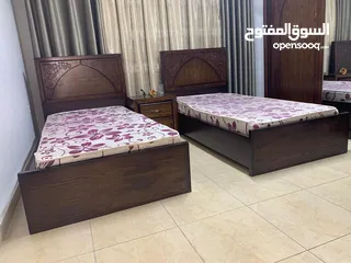  2 غرفه نوم ولاد او بنات تفصيل مع فرشتين