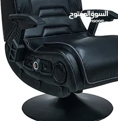 2 X Rocker Pro 4.1 Pedestal Gaming Chair With 4.1 Wireless Audio System And Subwoofer (Faux Leather, B