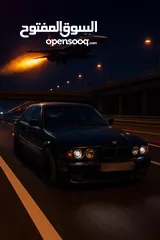  14 E34 BMW   اسود 6 سلندر