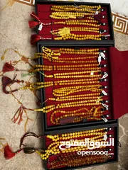  25 مسابح من الكهرمان الطبيعي / كهرب طبيعي 100/100 من اجود وارقا الخامات الطبيعيه بولوني / وكلنغرادي
