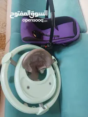 1 مشاية اطفال وكارسيت سياره