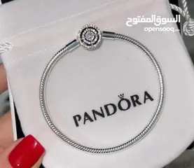  14 أساور باندورا  pandora bracelet  أساور مختومة فضة عبارة 925  مع البكج كامل