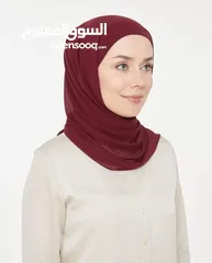  1 شال مع قمطة متصلة - قماش شيفون  متوفر الآن بتشكيلة الألوان الجديدة! خامة راقية ومريحة