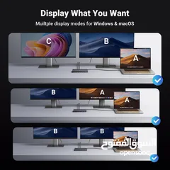  3 Ugreen USB C dock for Mac and Windows وصلة موزع تايب سي