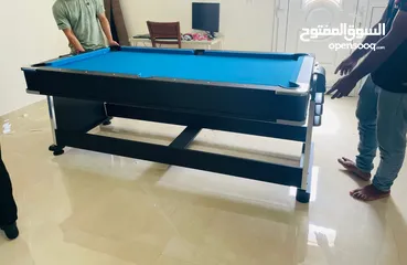  2 billiard table tennis air hockey